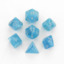 Cirrus Aqua / Silver 7 Dice Set - CHX27465